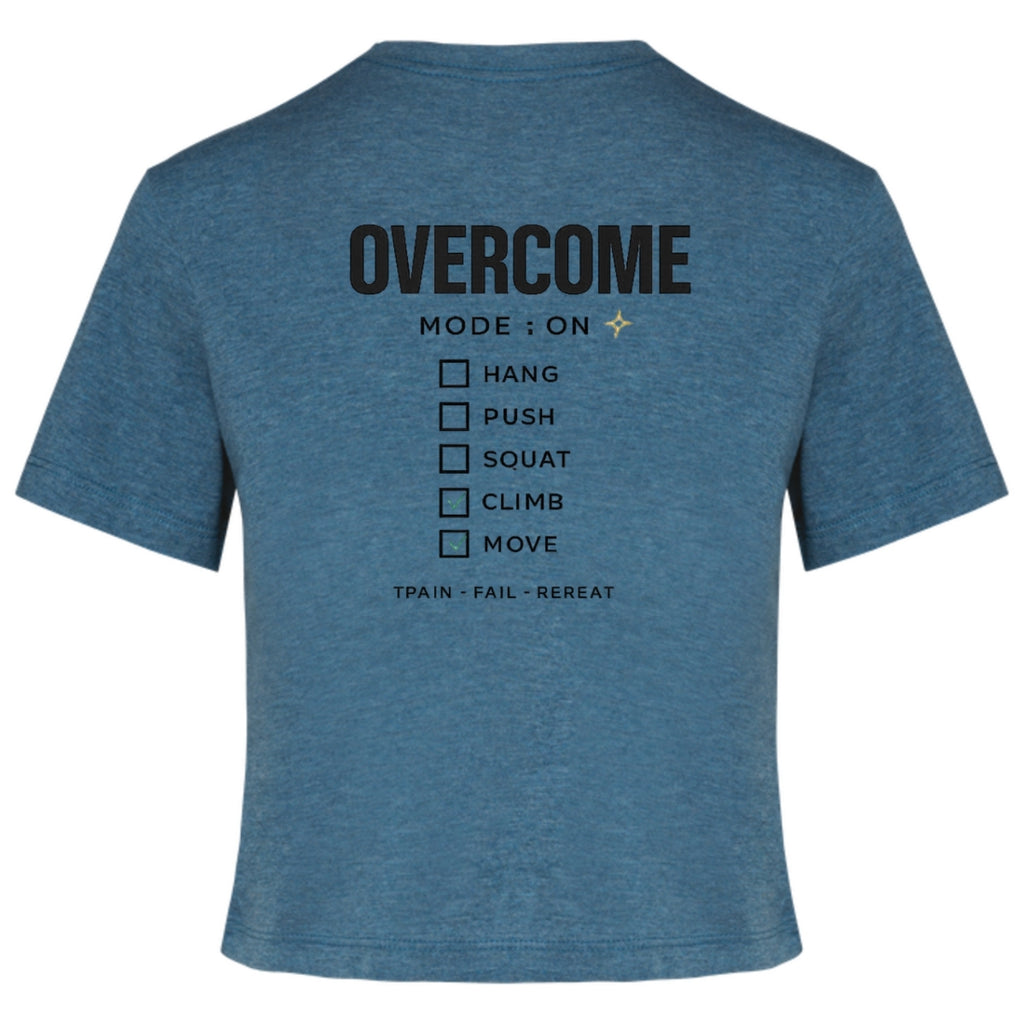 CROP MANGA CORTA TRIBLEND OVERCOME