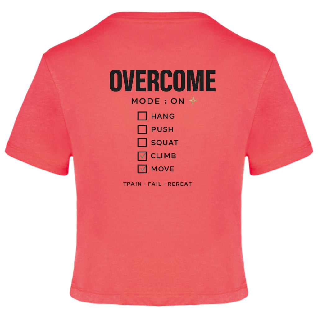 CROP MANGA CORTA TRIBLEND OVERCOME