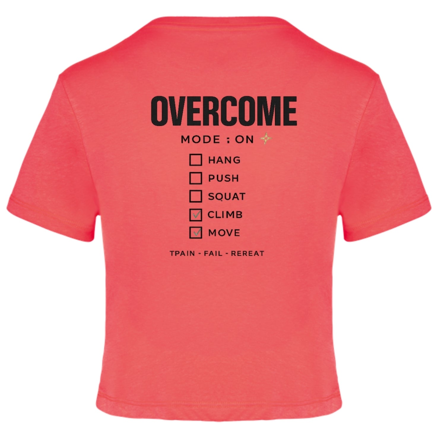 CROP MANGA CORTA TRIBLEND OVERCOME