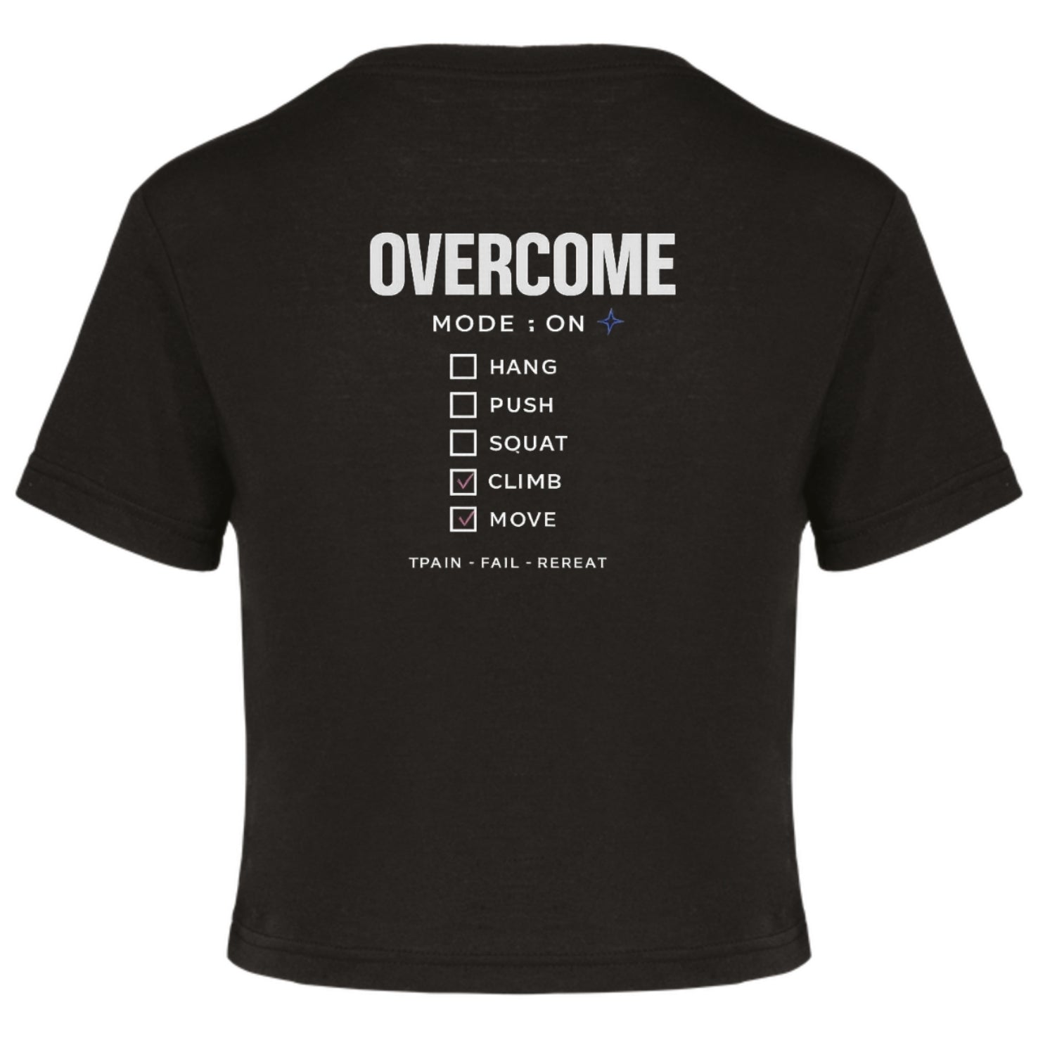 CROP MANGA CORTA TRIBLEND OVERCOME