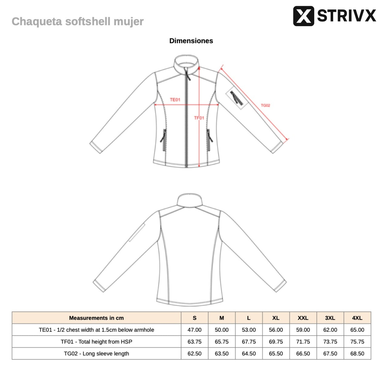 SOFTSHELL CHICA STRIVX